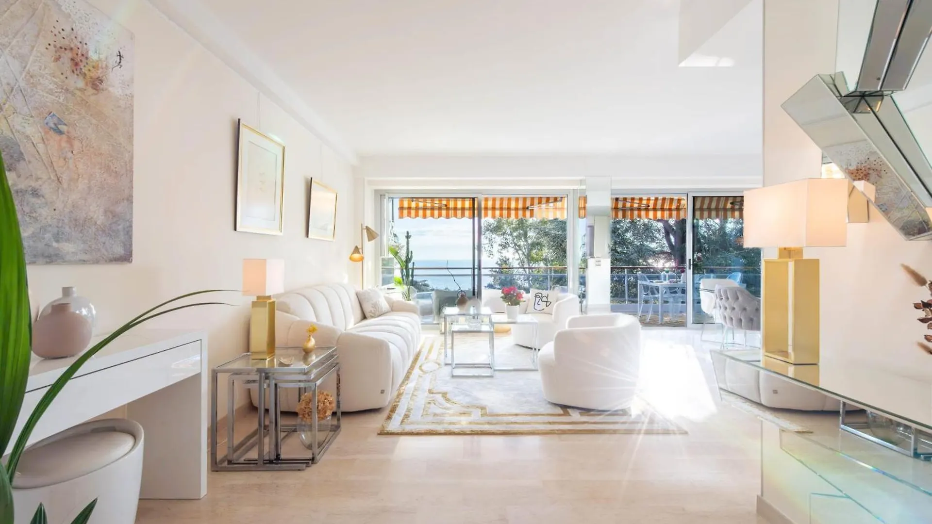 Cote D'Azur Sea View Tennis Beach Access Vallauris Apartment